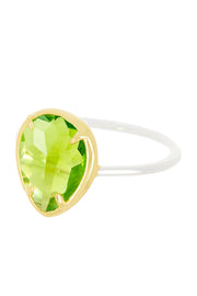 Seagreen Crystal Teardrop Ring - SF