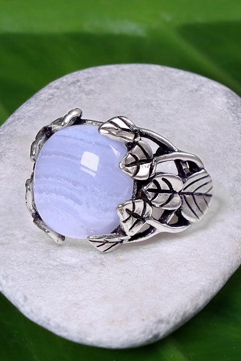 Blue Lace Agate Garden Ring - SF