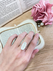 Mother Of Pearl Quartz Casey Ring - SF