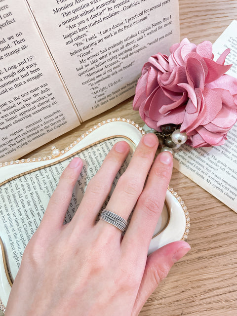 Sterling Silver Bali Style Band Ring - SS