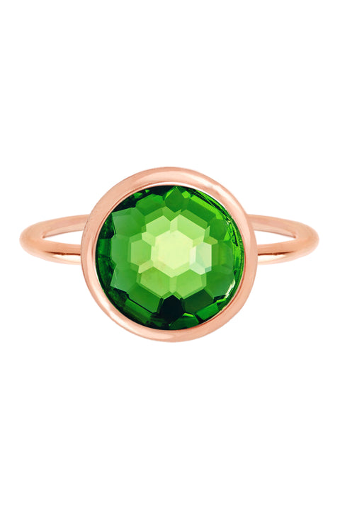 Emerald Crystal Lollipop Ring - SF