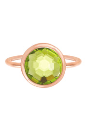 Peridot Crystal Lollipop Ring - SF