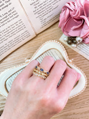 CZ Stack Ring Set - GF