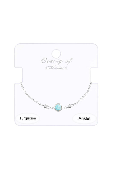 Turquoise Edgewater Anklet - SF