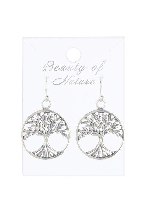 Gaya Tree Filigree Drop Earrings - SF