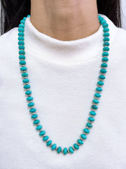 Turquoise & Silver Plated Arapahoe Necklace - SF