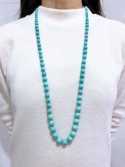 Turquoise & Silver Plated Sunland Necklace - SF