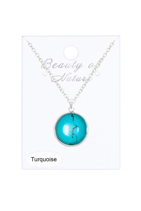 Turquoise Pendant Necklace - SF