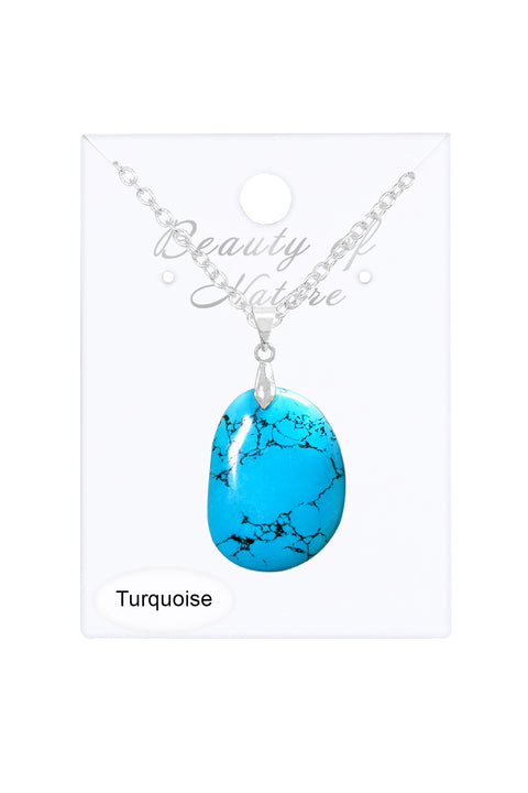 Turquoise Pendant Necklace - SF