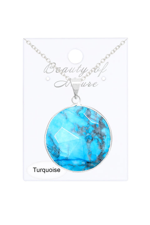 Turquoise Pendant Necklace - SF