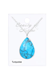 Turquoise Pendant Necklace - SF