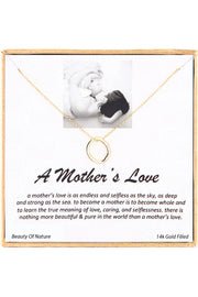 'A Mother's Love' Boxed Charm Necklace - GF