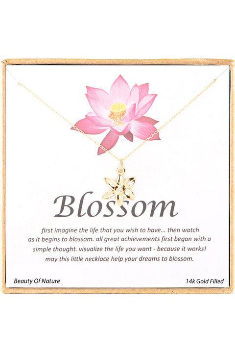 'Blossom' Boxed Charm Necklace - GF
