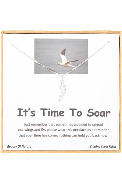 'It's Time To Soar' Boxed CharmNecklace - SF