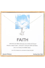 'Faith' Boxed Charm Necklace - SF