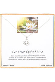 'Let Your Light Shine' Boxed Charm Necklace - SF