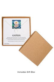 'Karma' Boxed Charm Necklace - SF