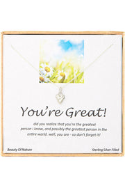 'You're Great' Boxed Charm Necklace - SF