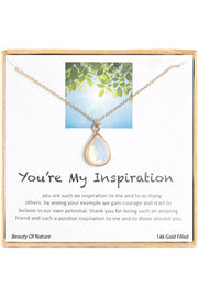 'You're My Inspiration' Boxed Charm Necklace - GF