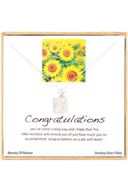 'Congratulations' Boxed Charm Necklace - SF