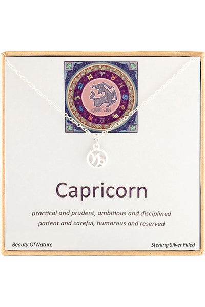 'Zodiac' Boxed Capricorn Necklace - SF