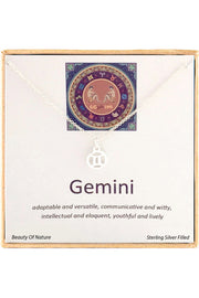 'Zodiac' Boxed Gemini Necklace - SF
