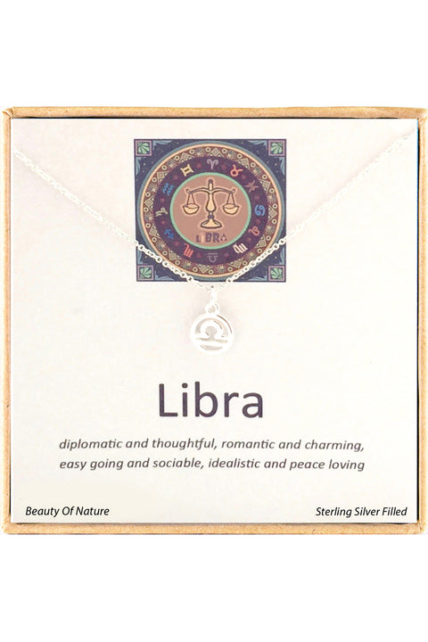 'Zodiac' Boxed Libra Necklace - SF