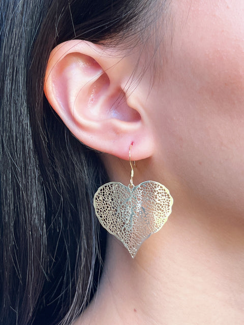 Tahiti Leaf Drop Earrings - GF