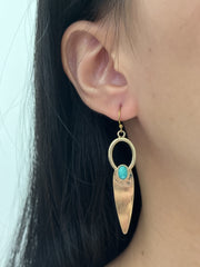 Amazonite Geometric Drop Earrings - GF