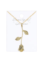 Rose Charm Necklace - GF