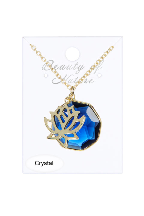 London Blue Crystal Necklace - GF