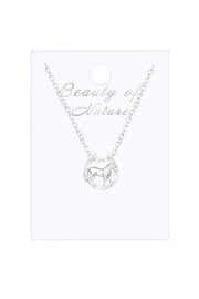Sterling Silver Horse & Horseshoe Necklace - SS