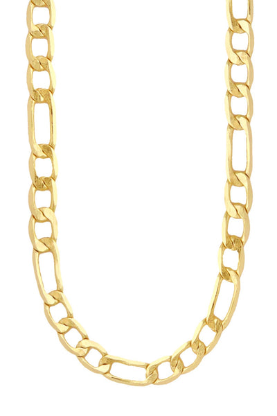 14k Gold Plated 3mm Figaro Chain - GP