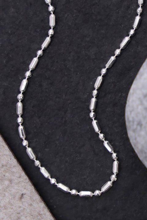 Silver Plated 1.2 mm Fancy Bead Chain - SP