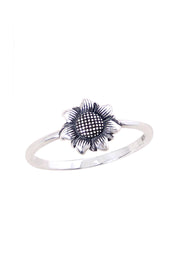 Sterling Silver Sunflower Ring - SS