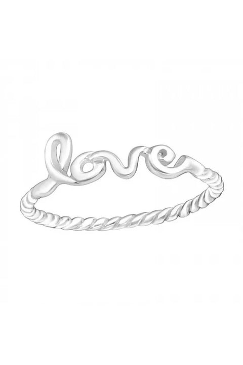 Sterling Silver "Love" Ring - SS
