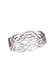 Sterling Silver Open Celtic Band Ring - SS