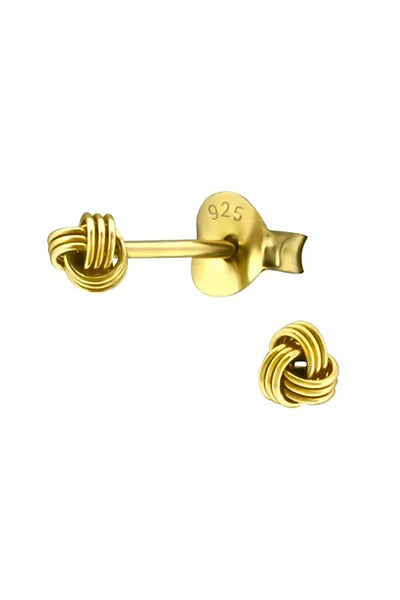Sterling Silver Knot Ear Studs - VM