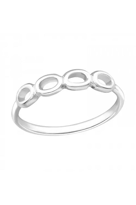Sterling Silver Open Scroll Ring - SS