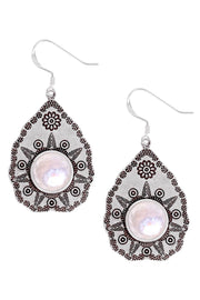 Mother Of Pearl Vintage Drop Earrings - SF