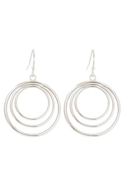 Concentric Circle Drop Earrings - SF