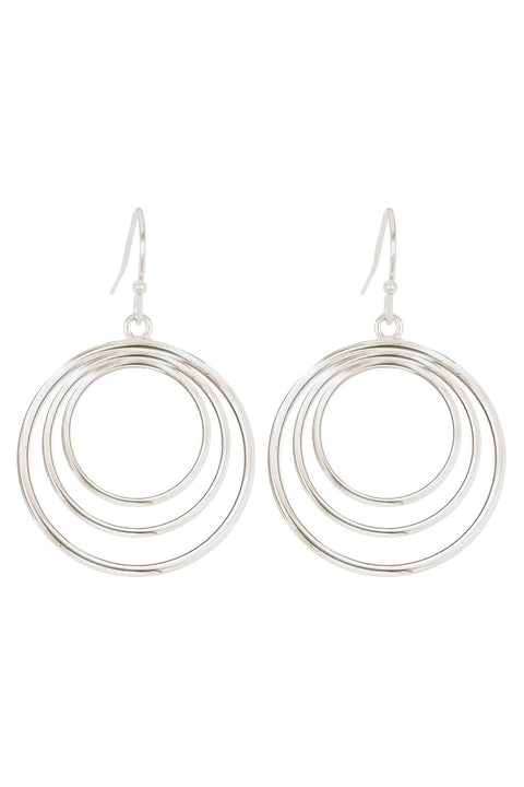 Concentric Circle Drop Earrings - SF