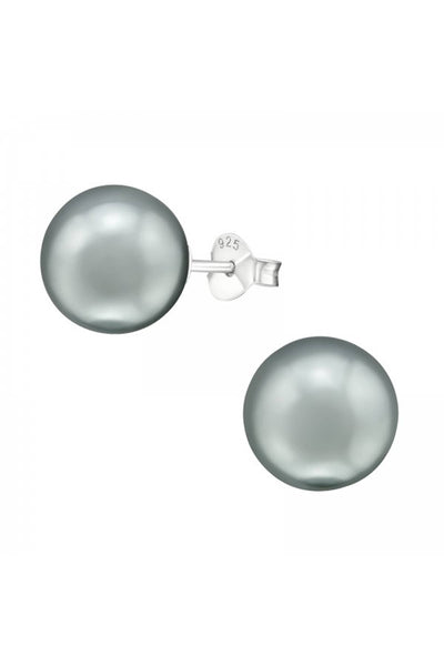 Synthetic Pearl 10mm Ear Studs - SS