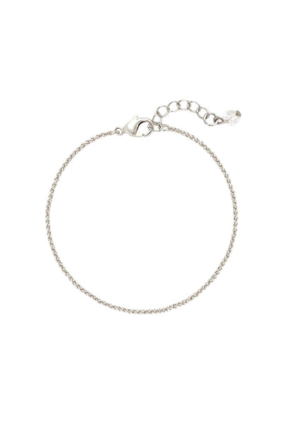 Silver Plated 1.5mm Wheat Chain Bracelet - SP