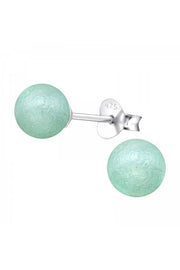 Synthtic Pearl 6mm Ear Studs - SS