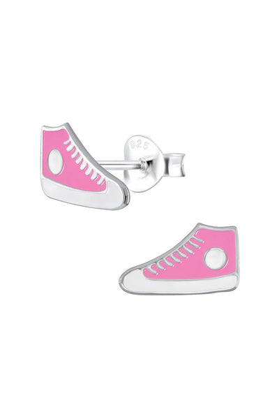Sterling Silver Sneaker Post Earrings - SS