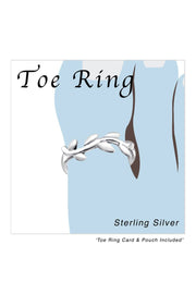 Sterling Silver Vine Adjustable Toe Ring - SS