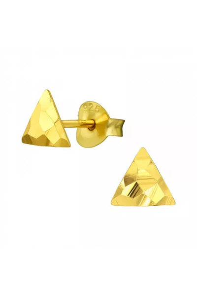 Sterling Silver Triangle Ear Studs - VM