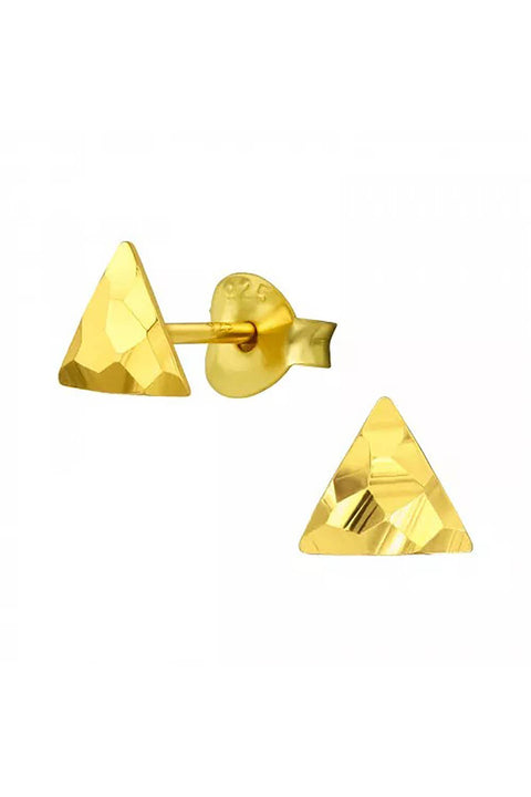 Sterling Silver Triangle Ear Studs - VM