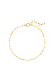 14k Gold Plated 2mm Cable Chain Bracelet - GP